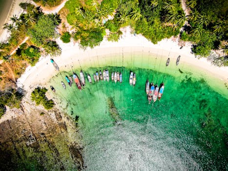 beautiful view of a beach in Thailand